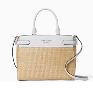 Kate Spade Staci Straw Medium Satchel